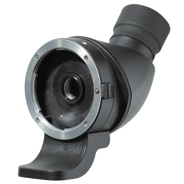Lens2scope , voor Nikon F, zwart, gehoekte inkijk