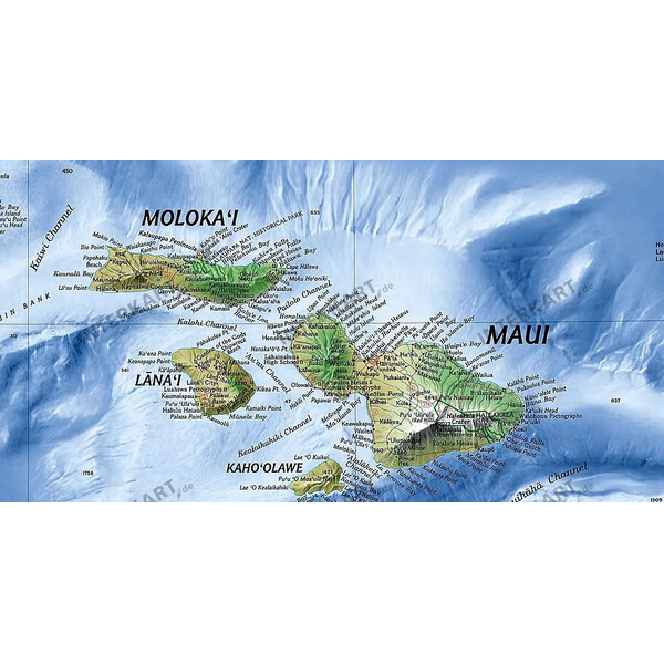 National Geographic Kaart Hawaii (89 x 58 cm)