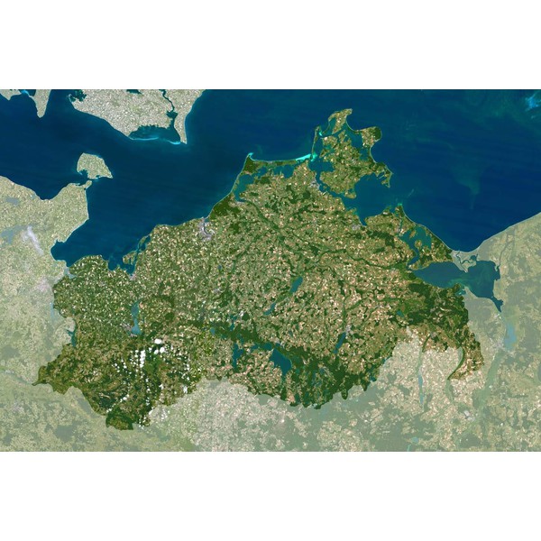 Planet Observer regiokaart Mecklenburg-Voor-Pommeren