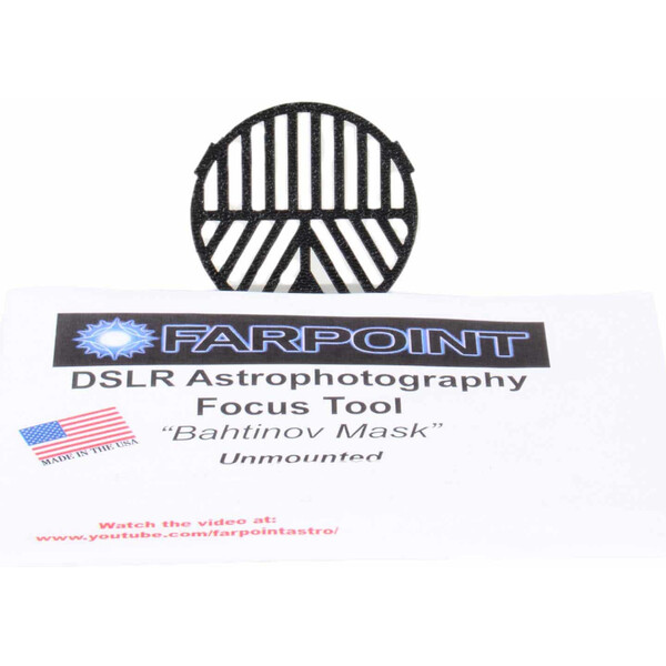 Farpoint Bahtinov Snap-in focusmasker, voor DSLR met 62mm filterdiameter