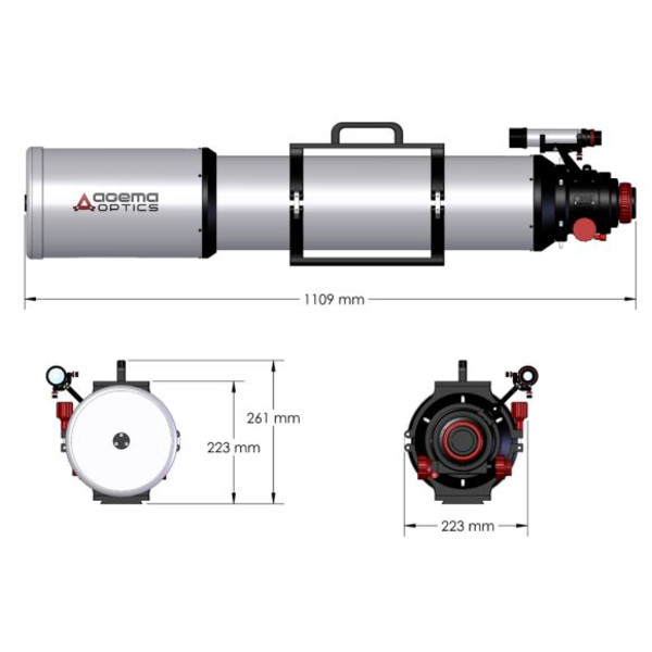 Agema Optics Apochromatische refractor AP 150/1200 SD 150 F8 OTA