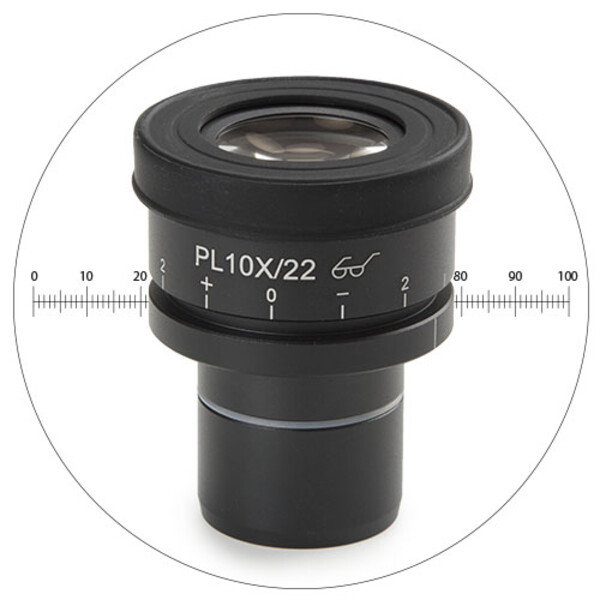 Euromex Oculair meten AE.3223, HWF 10 eyepiece micrometer reticule (Oxion)