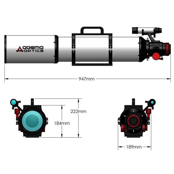 Agema Optics Apochromatische refractor AP 120/1040 SD 120 F8.7 OTA