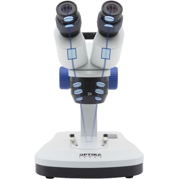 Optika Stereo microscoop SFX-33, bino, 20x, 40x, kolomzuil