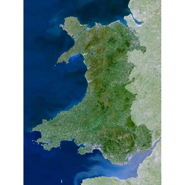 Planet Observer regiokaart Wales