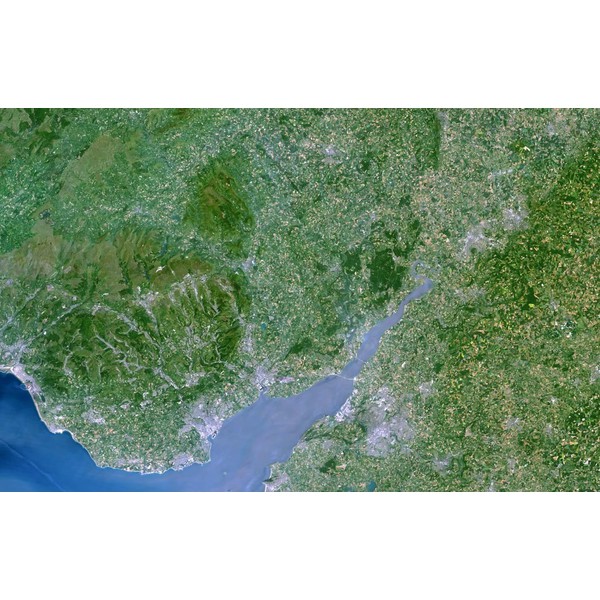 Planet Observer regiokaart SE Wales & Severn Estuary