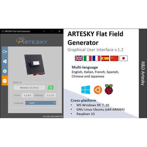 Artesky Flatfieldmasker Flatfield Generator 550mm Premium USB