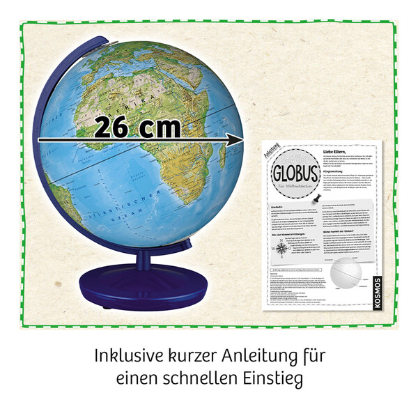 Kosmos Verlag Kinderglobe Schülerglobus physisch 26cm