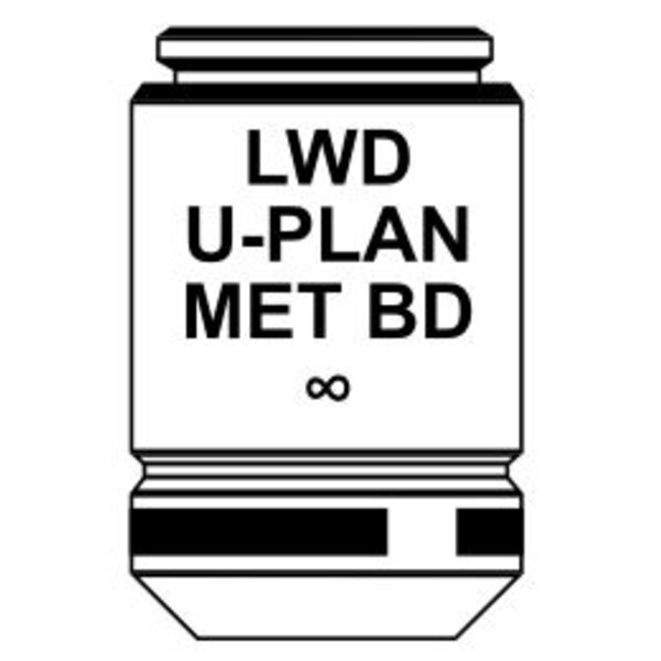 Optika Objectief IOS LWD U-PLAN MET BD objective 20x/0.45, M-1096