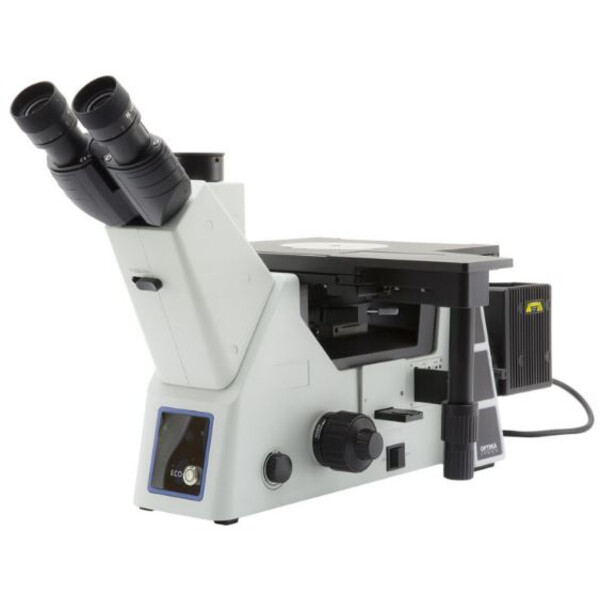 Optika Omgekeerde microscoop IM-5MET, MET trino, invers, 10x24mm,  AL, Halogen,  12V/100W w.o. objectives