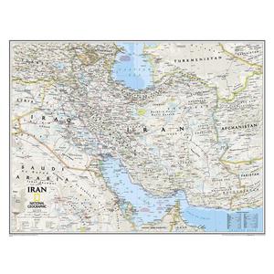 National Geographic Kaart Iran (Engels)