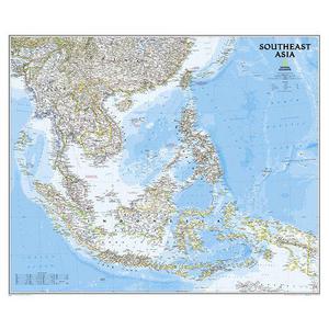 National Geographic Regionale kaart Zuid-Azië (Engels)