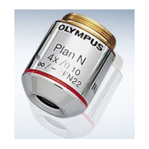Evident Olympus PLN 4X/0,1 plan-achromatisch objectief