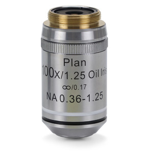 Euromex Objectief IS.7200-I, 100x/1.25 oil immers., PLi , plan, infinity, iris diaphragm, Spring (iScope)