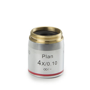 Euromex Objectief DX.7204, 4x/0,10 Pli, plan, infinity, w.d. 30 mm (Delphi-X)