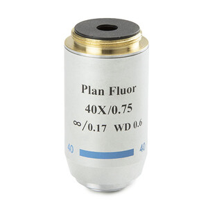 Euromex Objectief 86.556, S40x/0,70, w.d. 0,42 mm, PL-FL IOS , plan, fluarex (Oxion)