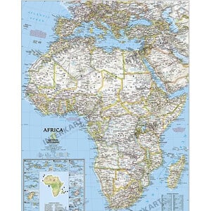 National Geographic continentkaart Afrika