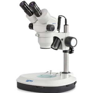 Kern Stereo zoom microscoop OZM 544, trino, 7-45x, HSWF10x23, Auf-Durchlicht, 3W LED