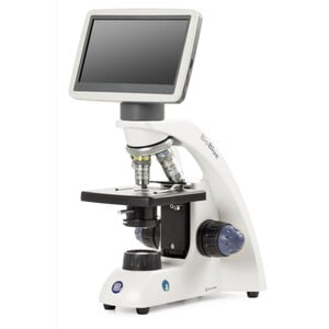 Euromex Microscoop BioBlue, BB.4200-LCD, 7 inch LCD Bildschirm, SMP 4/10/S40x Objektiven, DIN, 40x - 400x, 10x/18, LED, 1W, einfacher Objekttisch