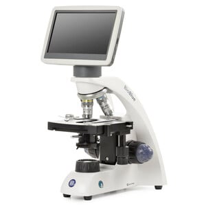 Euromex Microscoop BioBlue, BB.4220-LCD, 7 inch LCD Bildschirm, SMP 4/10/S40x Objektiven, DIN, 40x - 400x, 10x/18, LED, 1W, Kreuztisch
