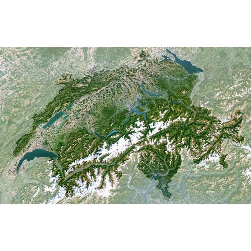 Planet Observer Landkaart Zwitserland