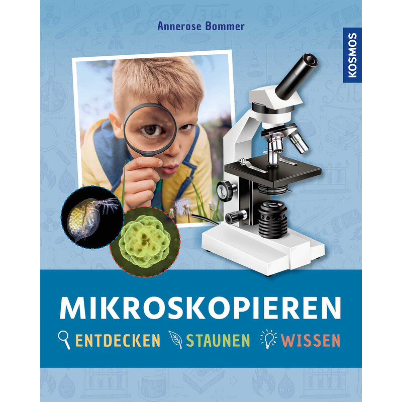 Omegon Microscoop MonoView microscopieset, 1200x, incl. boek