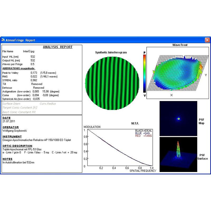 Omegon Apochromatische refractor Pro APO AP 150/1000 ED Triplet Carbon OTA + Field Flattener