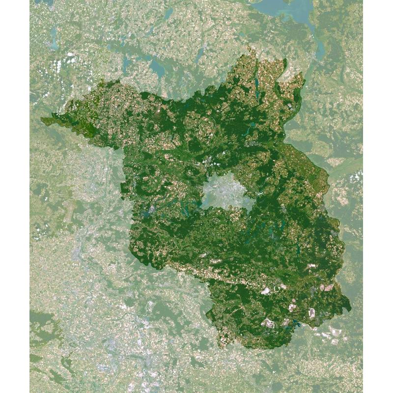 Planet Observer regiokaart Brandenburg