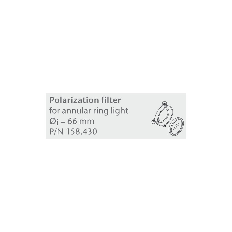 SCHOTT Polarisatiefilterset, voor splitringlicht standaard, Ø=66mm