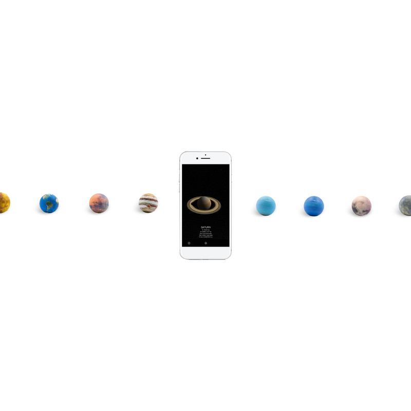 AstroReality Reliefglobe Solar System Mini Set