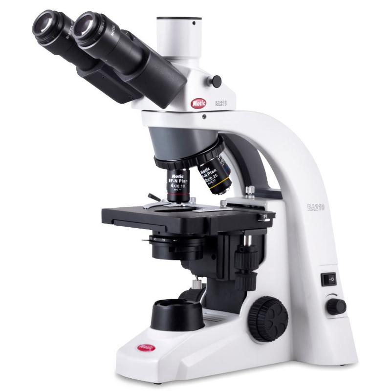 Motic Microscoop BA210, LED, 4x-400x, infinity, trino