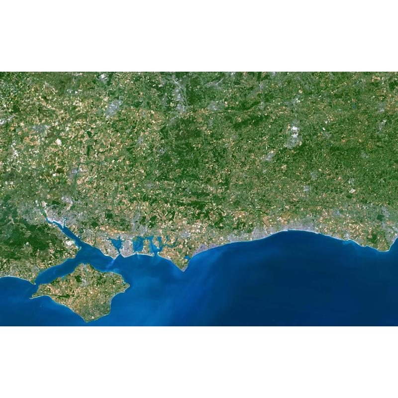 Planet Observer regiokaart Southhampton-Brighton