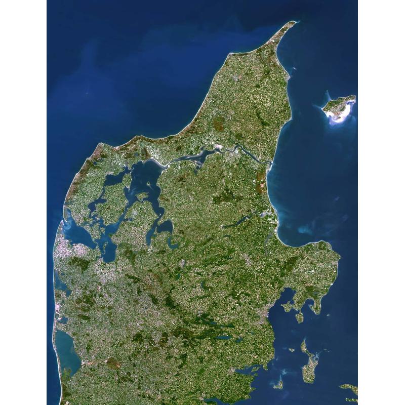 Planet Observer regiokaart Midden- en Noord-Jutland