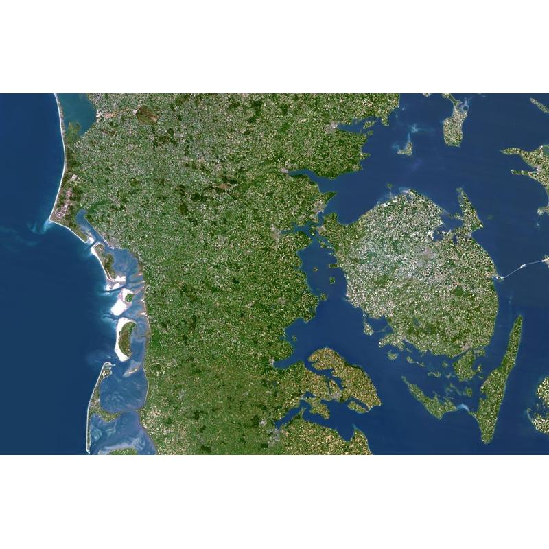 Planet Observer regiokaart Zuid-Jutland en Funen