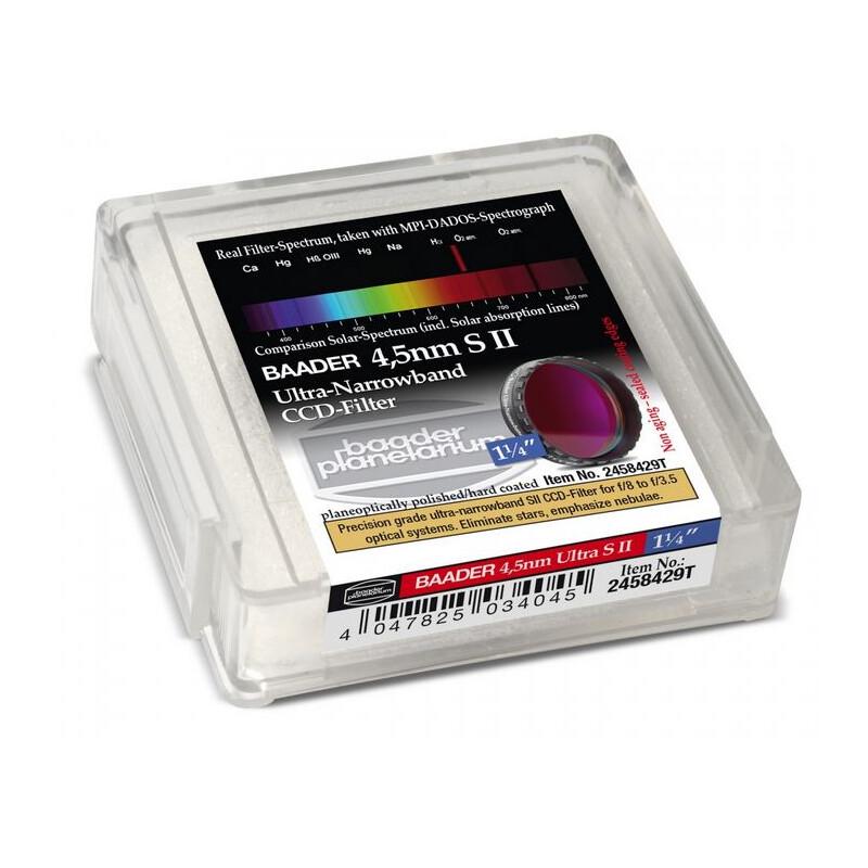 Baader Filters Ultra-Narrowband 4.5nm S II CCD-Filter 1,25"