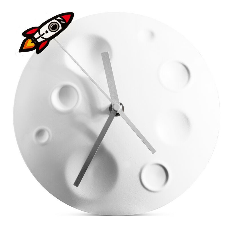 suck UK Uur Rocket Moon Clock