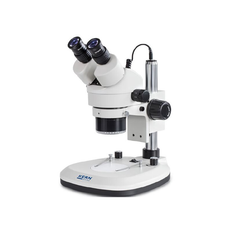 Kern Stereo zoom microscoop OZL 466, trino, Ringl., Greenough, 0,7-4,5x, HWF10x20, 3W LED