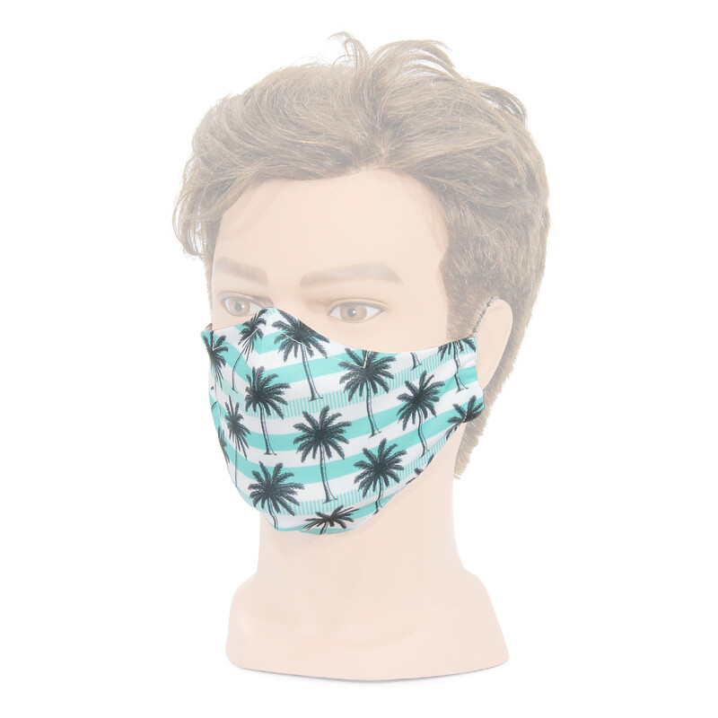 Masketo mondmasker met zomers motief, 1 stuk