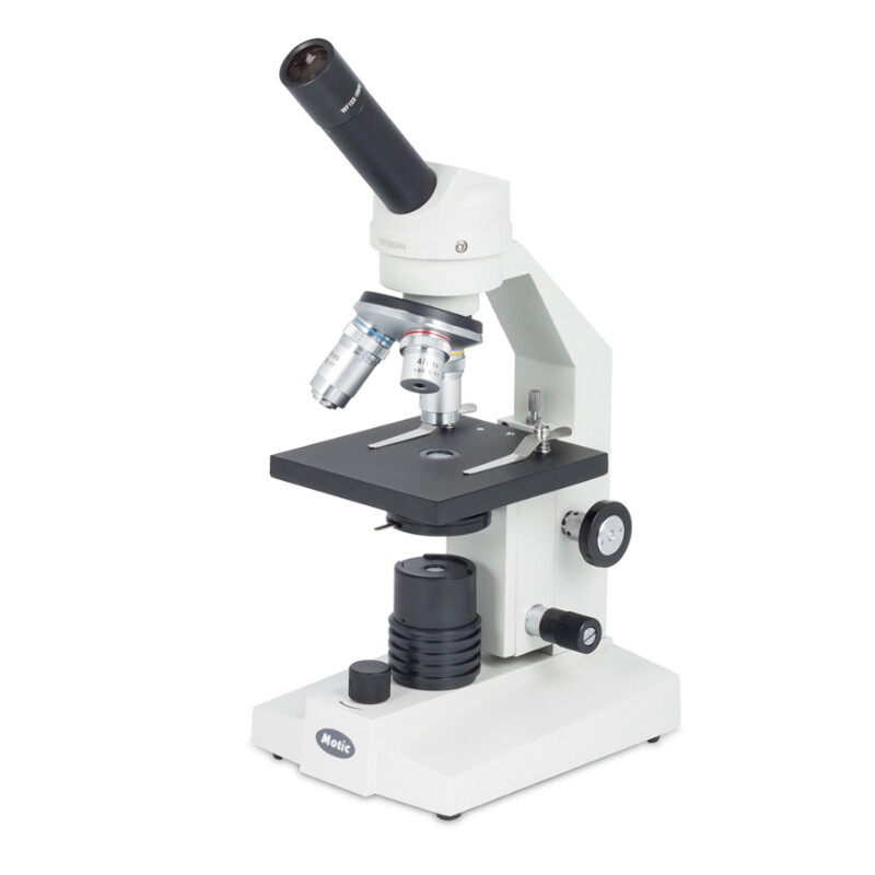 Motic Microscoop SFC-100 FLED, mono, DIN, achro, 40x-400x, LED, Accu