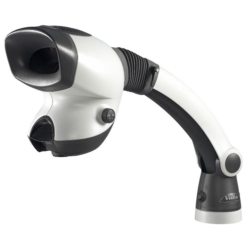 Vision Engineering Stereo zoom microscoop MANTIS Elite Universal, ME-Uni, Kopf,  Auflicht, LED, Universalstativ, mit 2 -fach Revolver, 2-20x, o. Objektive