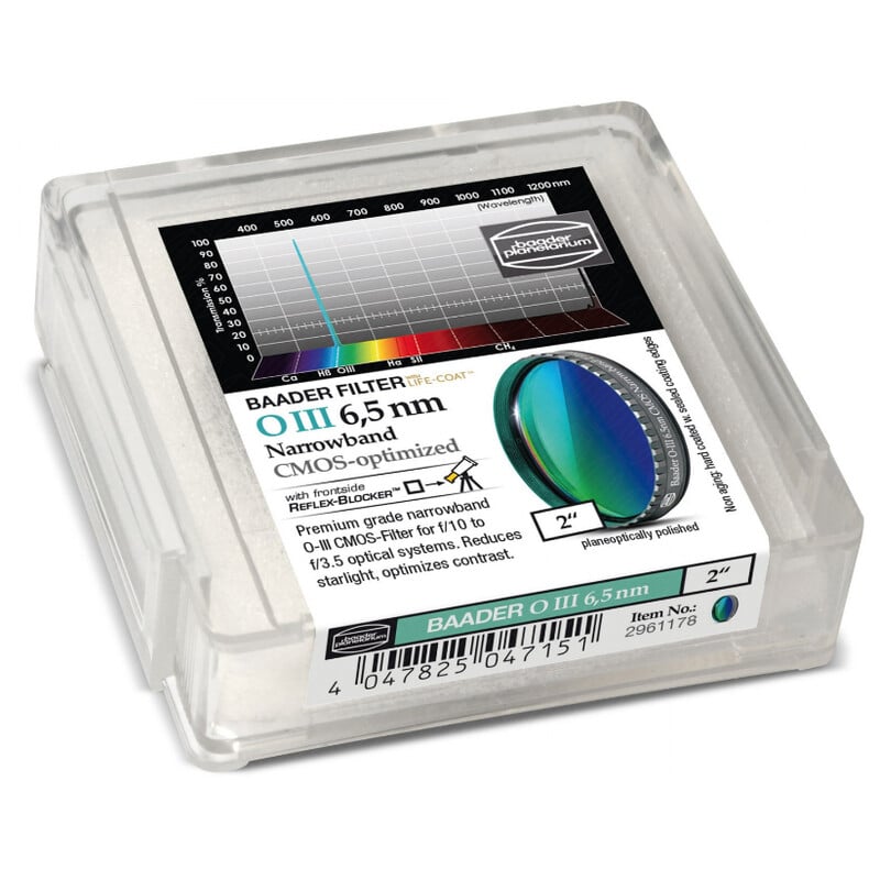 Baader Filters OIII CMOS Narrowband 2"