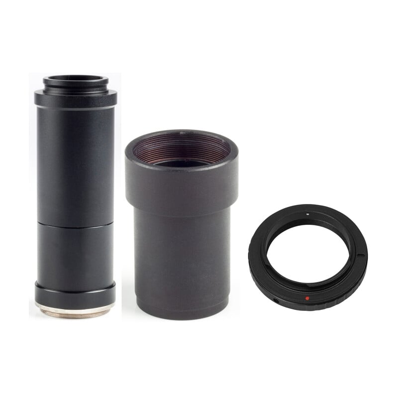 Motic Camera adapter Set (4x) f. Full Frame mit T2 Ring für Nikon